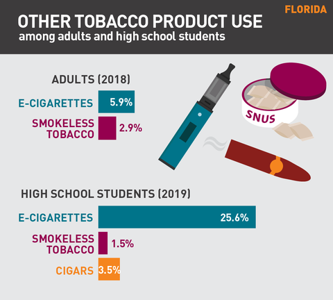 Other tobacco product use in Florida graph