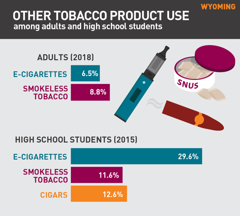 Other tobacco product use in Wyoming graph
