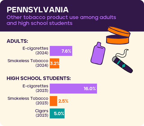 Other tobacco use: Pennsylvania 2026*
