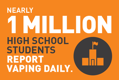 1 million high school students report vaping daily image
