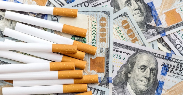 cigarettes and money