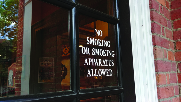 No smoking or smoking apparatus allowed