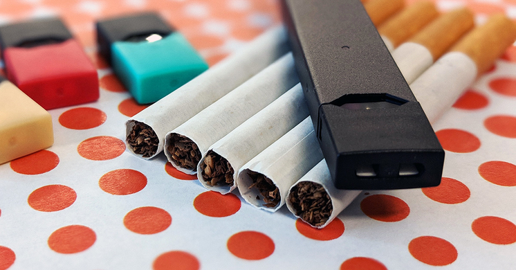 cigarettes and e-cigarette
