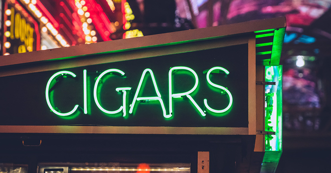 cigars neon sign