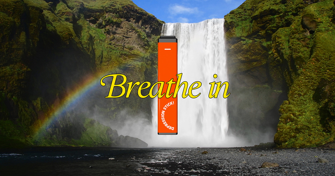 Screengrab from Breath of Stress Air Ad