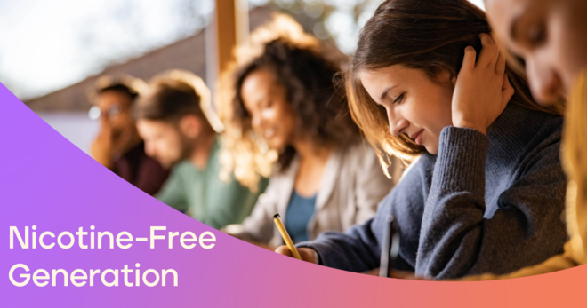 Nicotine free generation report graphic