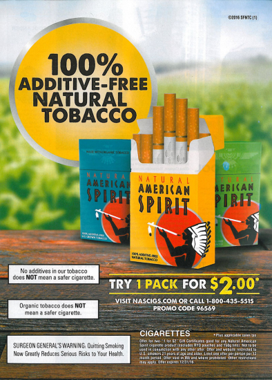 American Spirit 2 dollar coupon