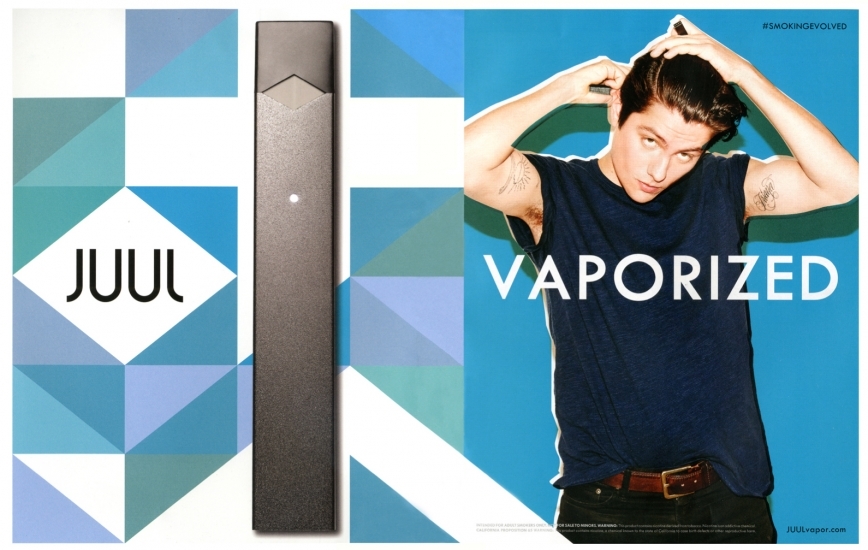 JUUL vaporized ad
