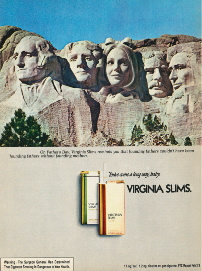 Virginia Slims Mount Rushmore ad