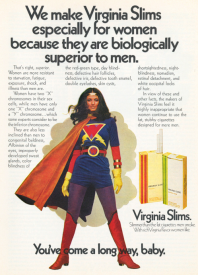 Virginia Slims Wonder Woman ad