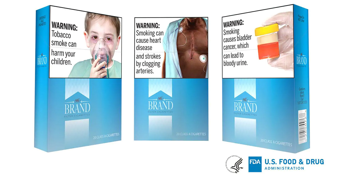 Examples of proposed graphic warning labels