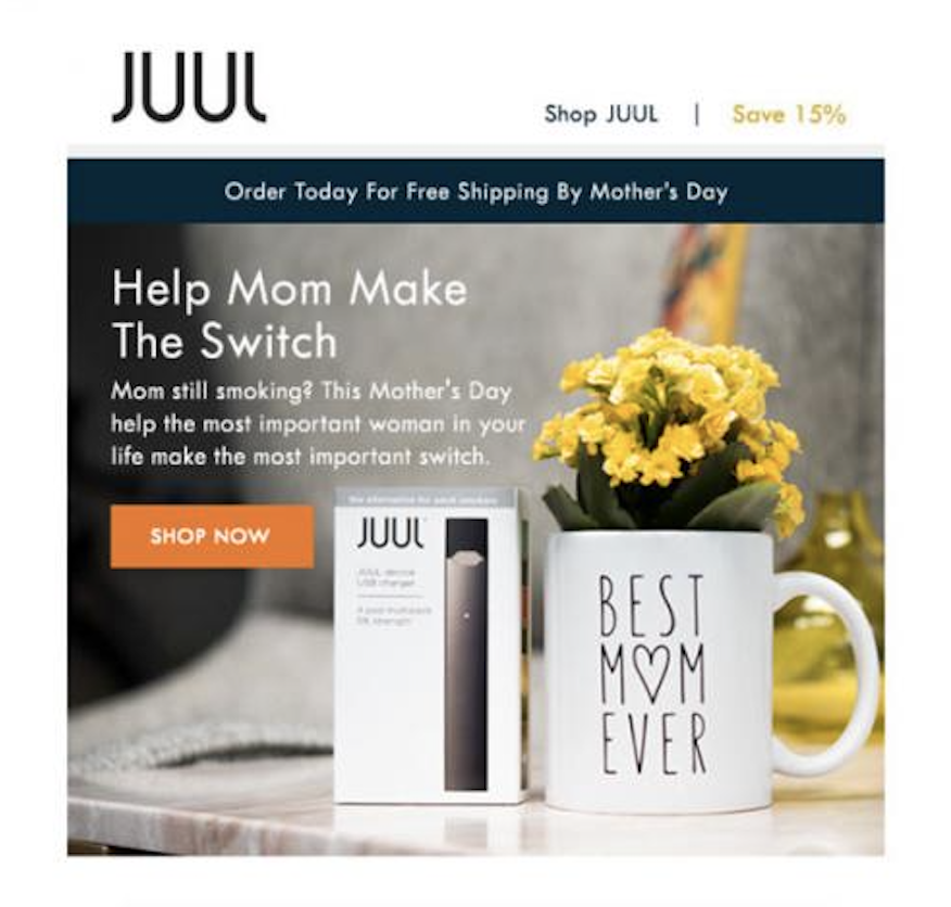 JUUL help mom switch ad