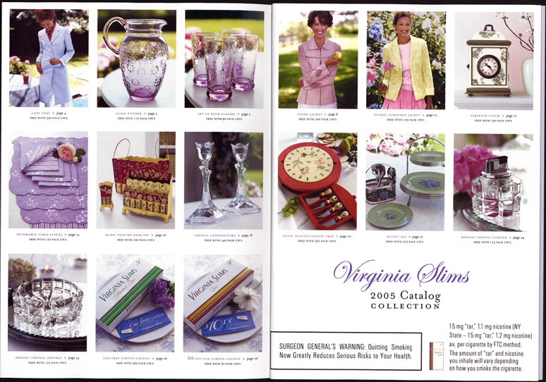 Virginia Slims reward cataloge
